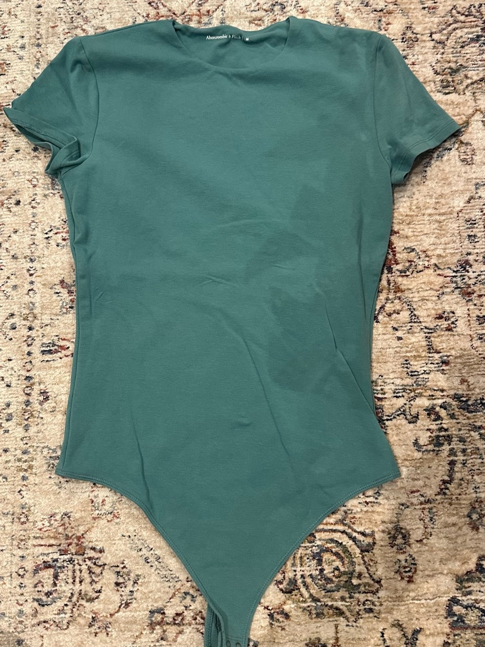 Abercrombie & Fitch Cotton-Blend Seamless Fabric Tee Bodysuit